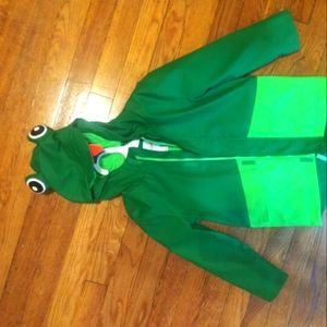 Kids 5t green frog rain jacket new w/tags